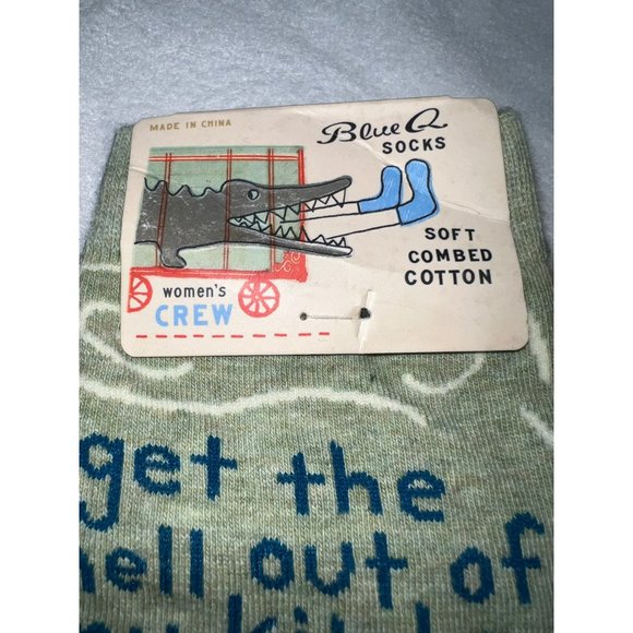 New Blue Q Get the Hell Out of My Kitchen Socks - Picture 3 of 4